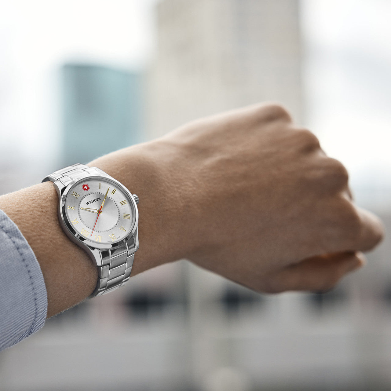 City Classic, Silver Dial, Silver Stainless Steel Bracelet