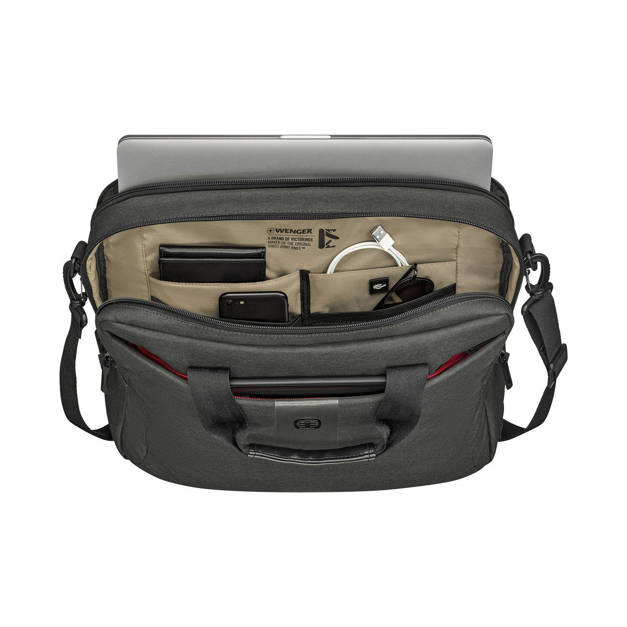 MX ECO Brief 16" Laptop Briefcase Charcoal