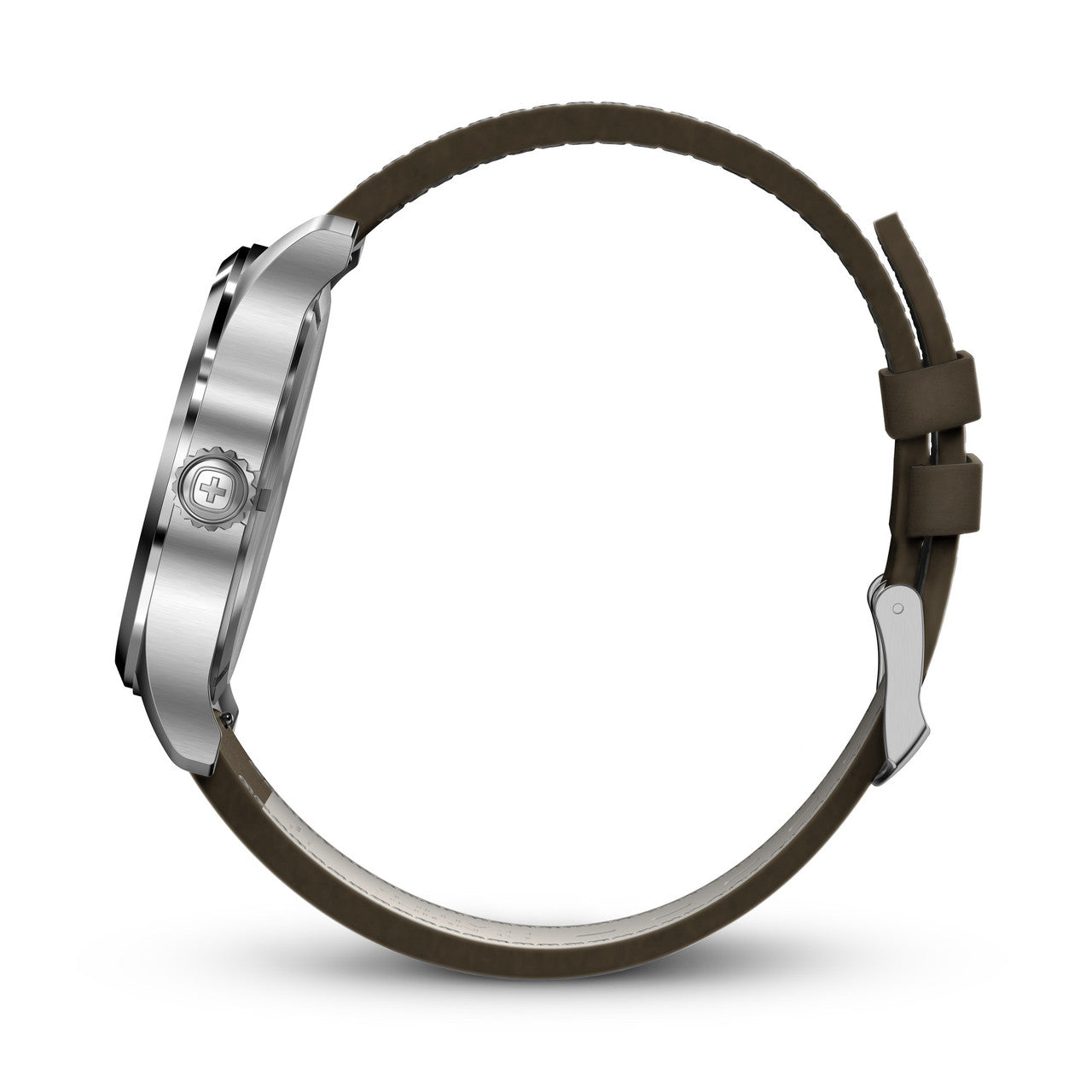 Terragraph 43mm, White dial, Brown leather