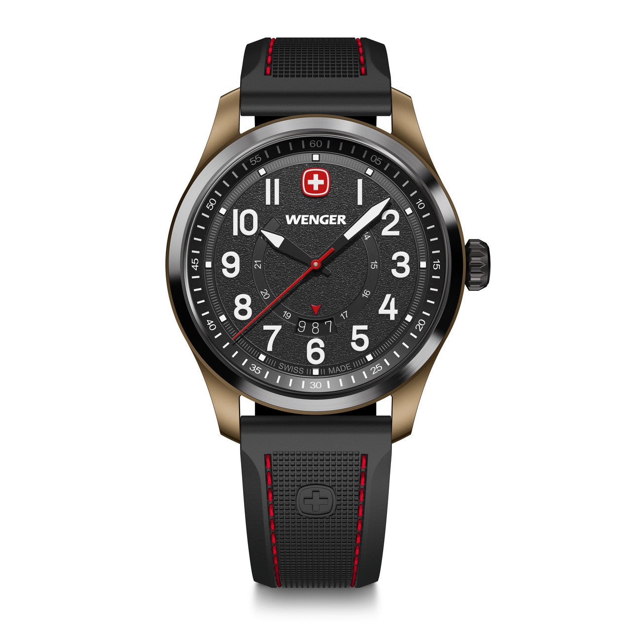 Terragraph 43mm, Black dial, Black Silicone