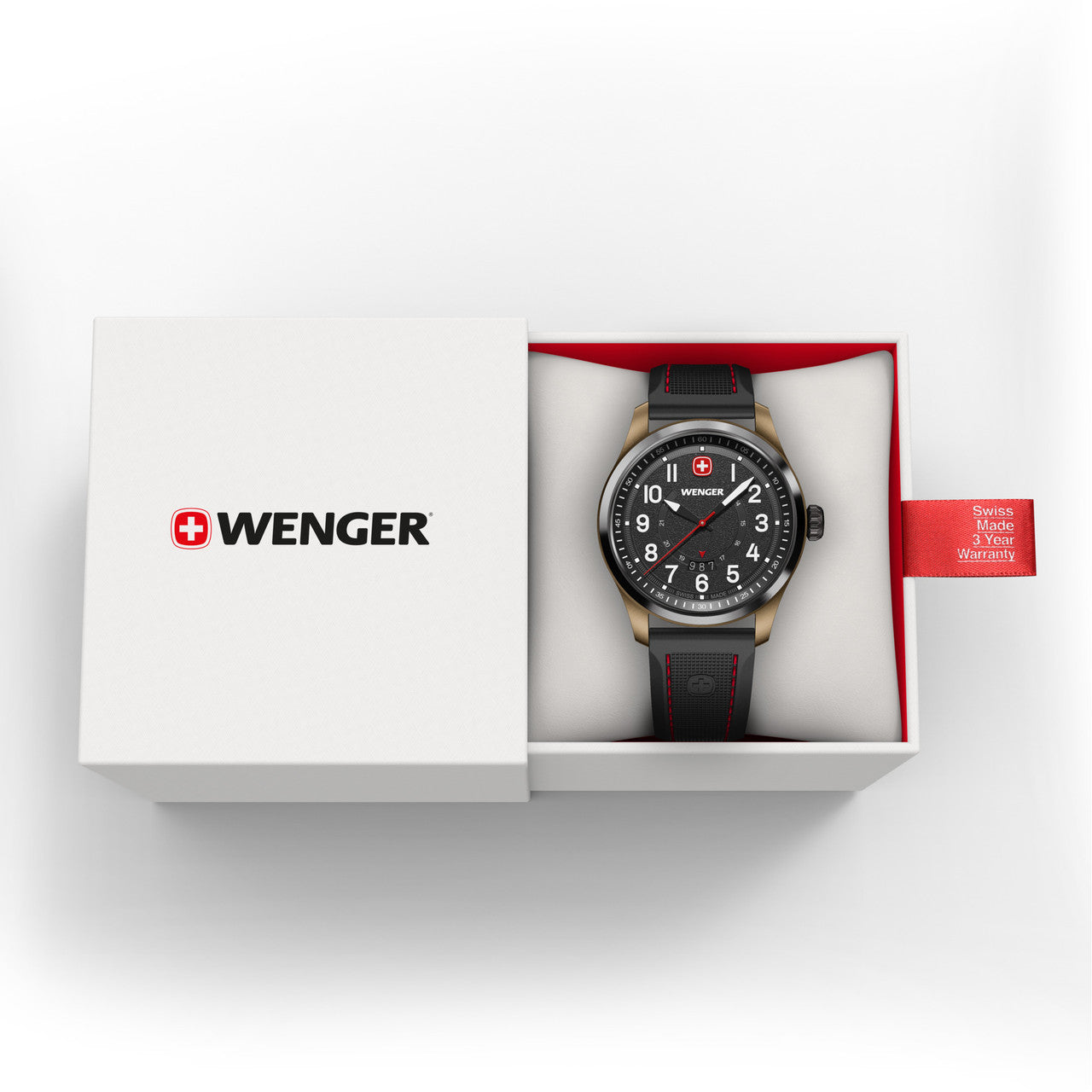Terragraph 43mm, Black dial, Black Silicone