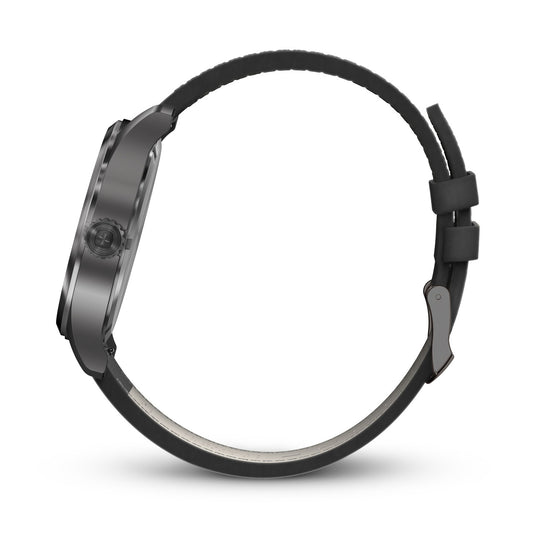 Terragraph 43mm, White dial, Black Leather