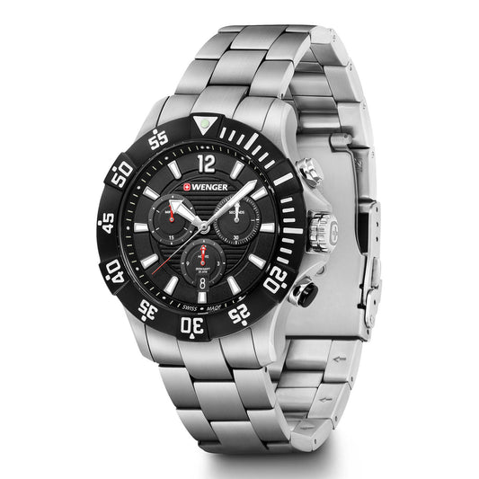 Seaforce Chrono, 43mm, black, stainless steel