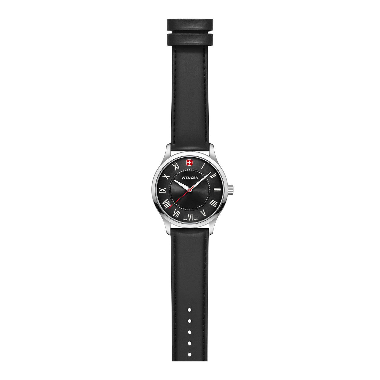 City Classic, Black Dial, Black Leather Strap