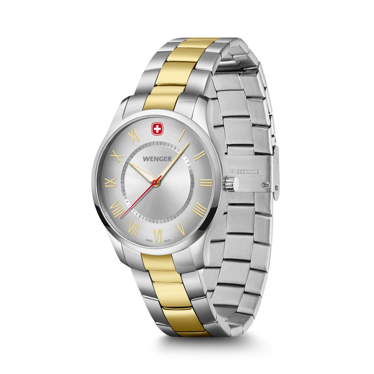 City Classic, Silver Dial, Silver/gold Stainless Steel Bracelet