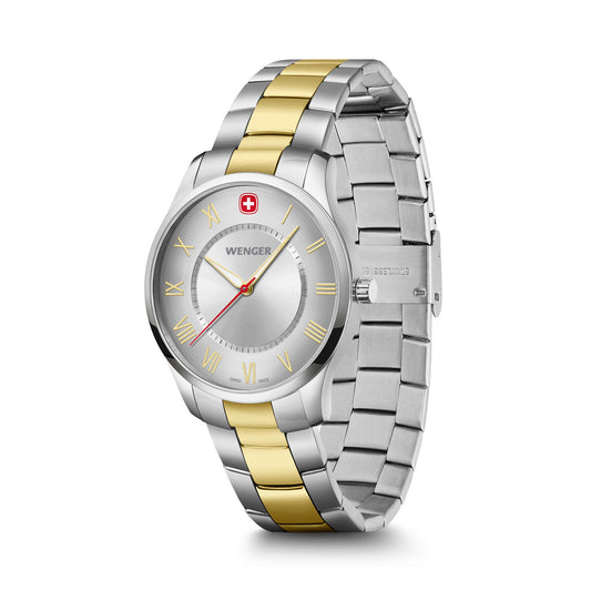City Classic, Silver Dial, Silver/gold Stainless Steel Bracelet