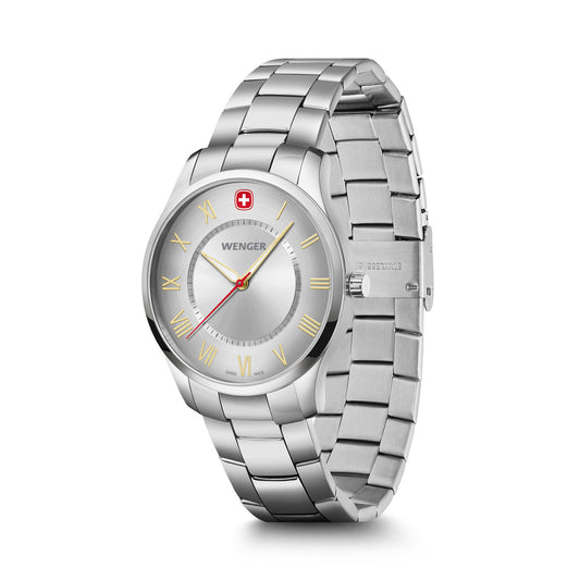 City Classic, Silver Dial, Silver Stainless Steel Bracelet