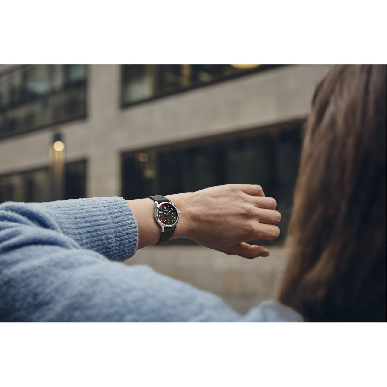 City Sport 34mm, Black dial, Black Silicone