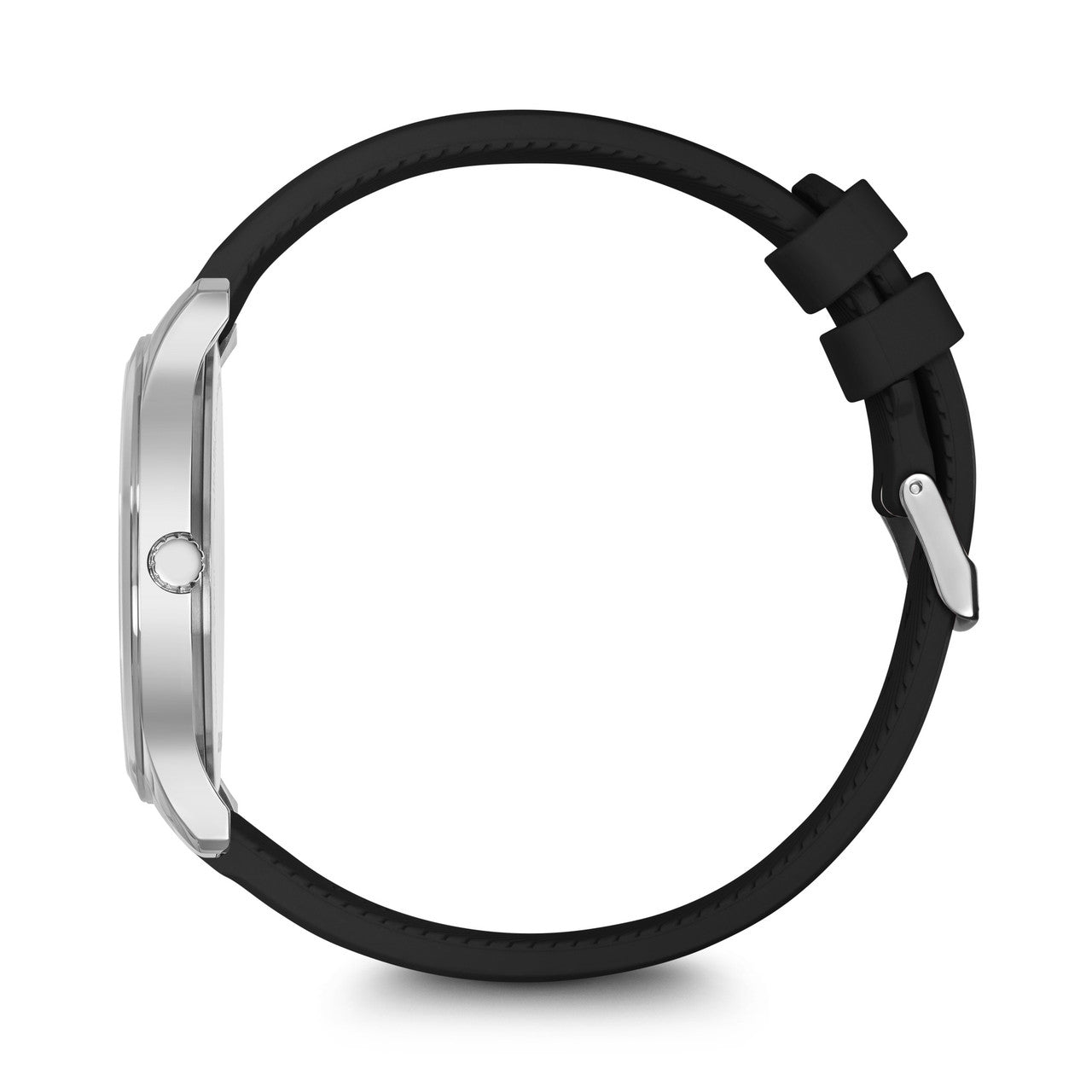 City Sport, Black Dial, Silicone Black Strap