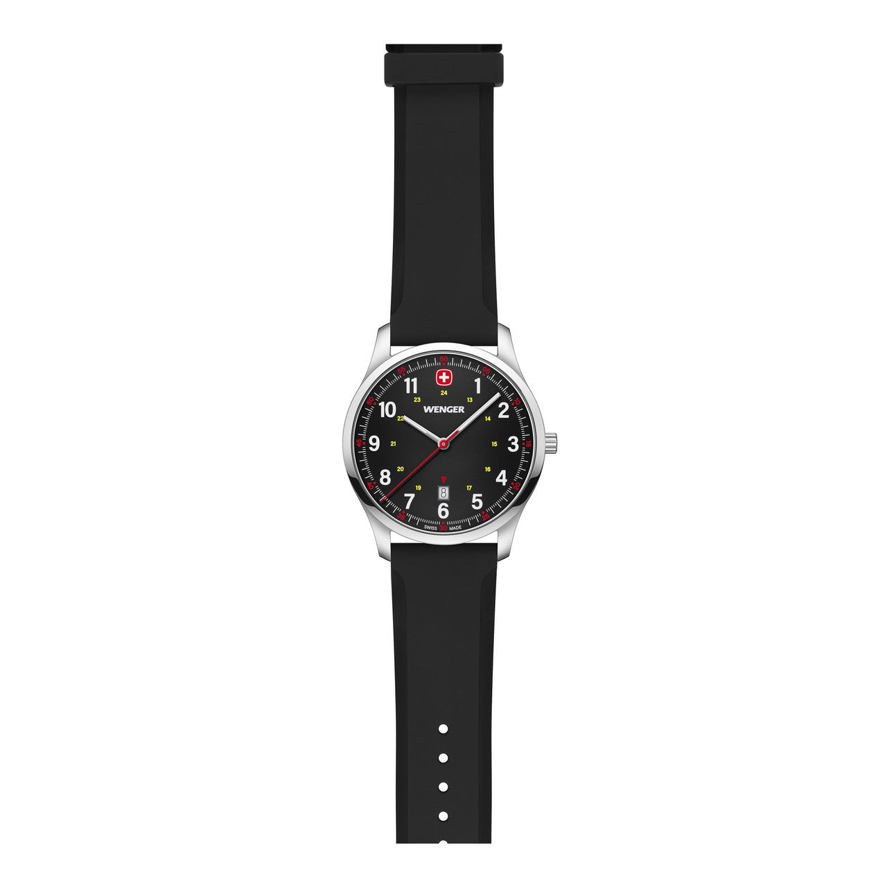 City Sport, Black Dial, Silicone Black Strap