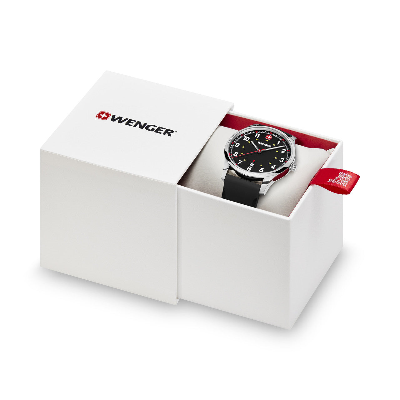 City Sport, Black Dial, Silicone Black Strap