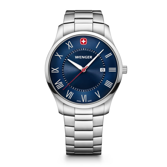 City Classic, Blue Dial, Silver Stainless Steel Bracelet