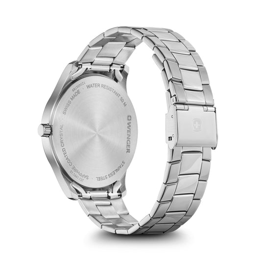 City Classic, Blue Dial, Silver Stainless Steel Bracelet
