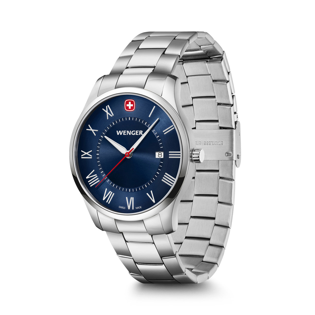 City Classic, Blue Dial, Silver Stainless Steel Bracelet