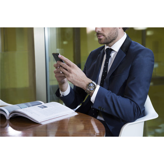 Attitude, Blue Dial, Silver/gold Stainless steel Bracelet