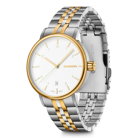 Urban Classic, 40mm, gold-white, stainless steel