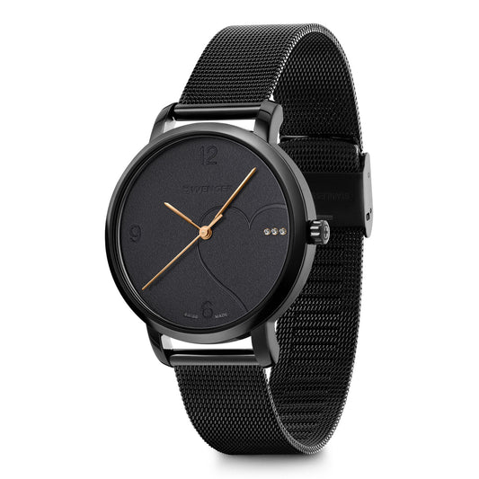 Metropolitan Donnissima, 38mm, black, mesh