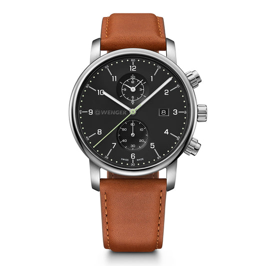 Urban Classic Chrono, 42mm, black, leather