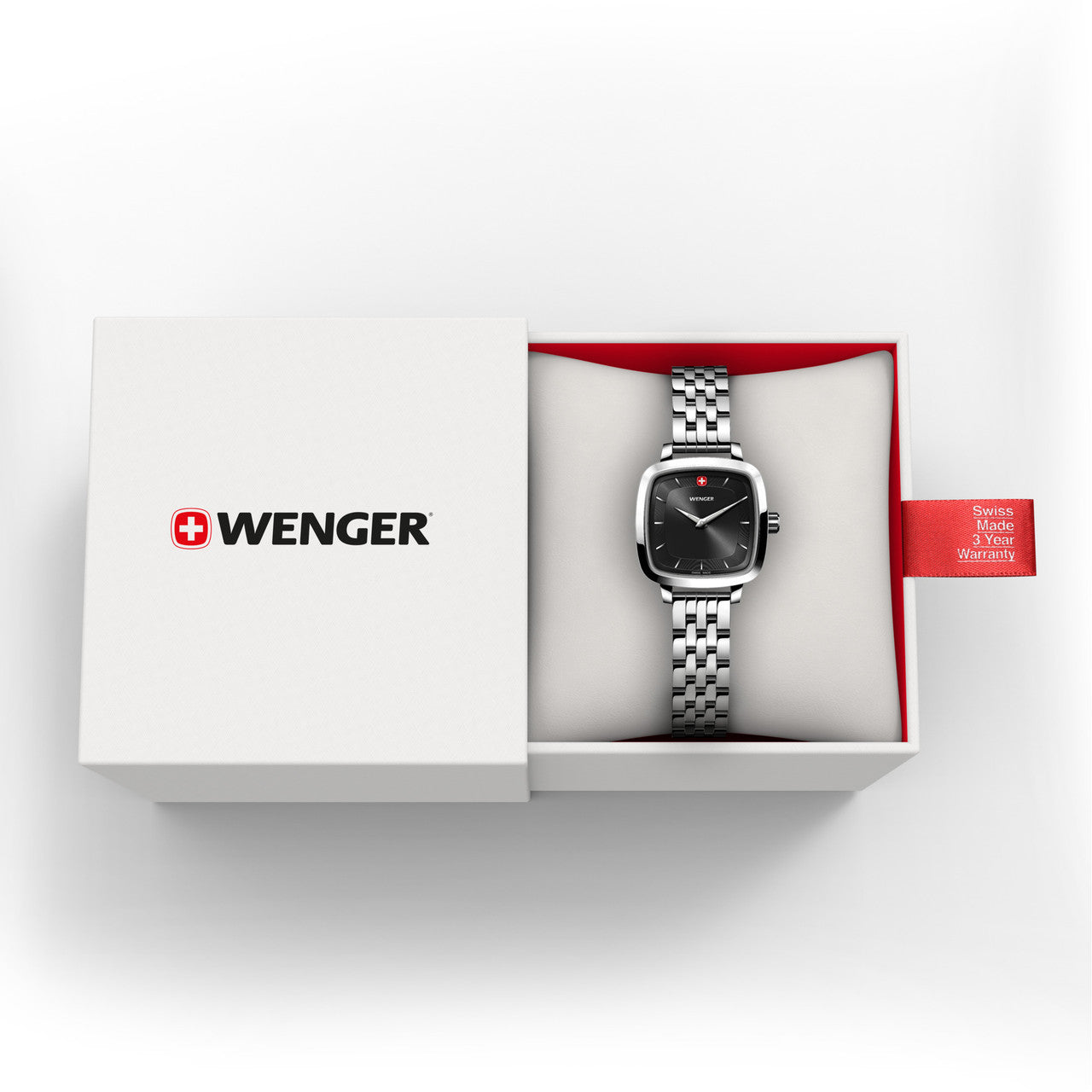 Vintage Classic 27mm, Black dial, Silver Stainless Steel