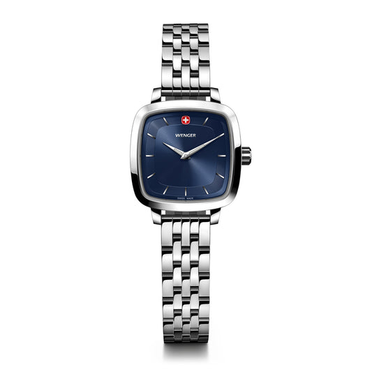 Vintage Classic 27mm, Blue dial, Silver Stainless Steel