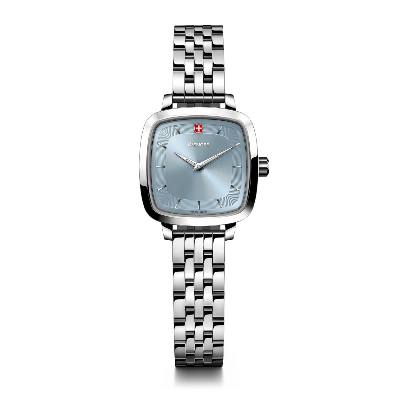 Vintage Classic 27mm, Light Blue dial, Silver Stainless Steel
