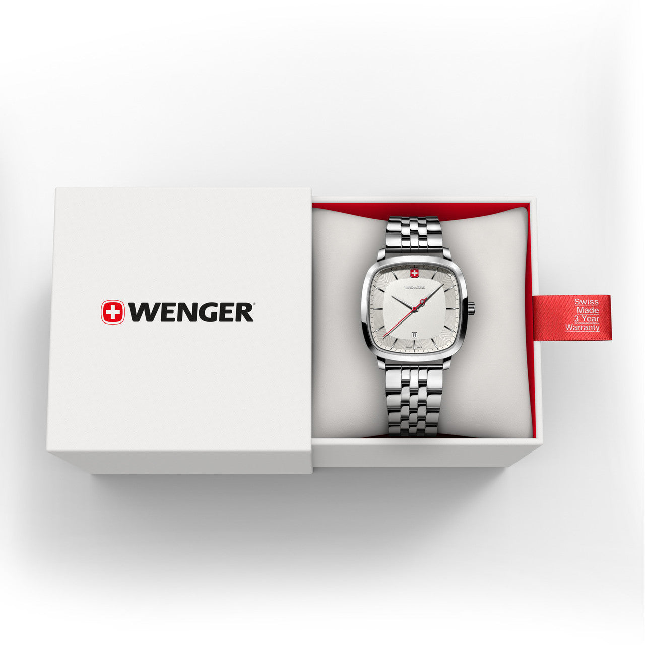Vintage Classic 37mm, White dial, Silver Stainless Steel