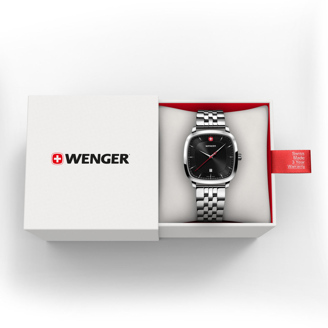 Vintage Classic 37mm, Black dial, Silver Stainless Steel