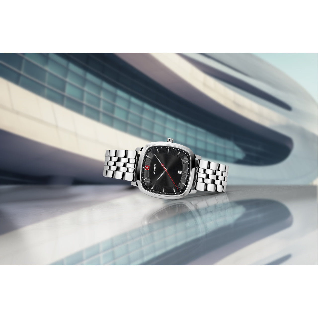 Vintage Classic 37mm, Black dial, Silver Stainless Steel