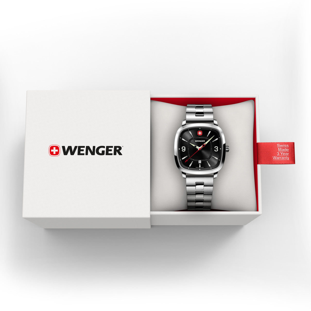 Vintage Sport 37mm, Black dial, Silver Stainless Steel