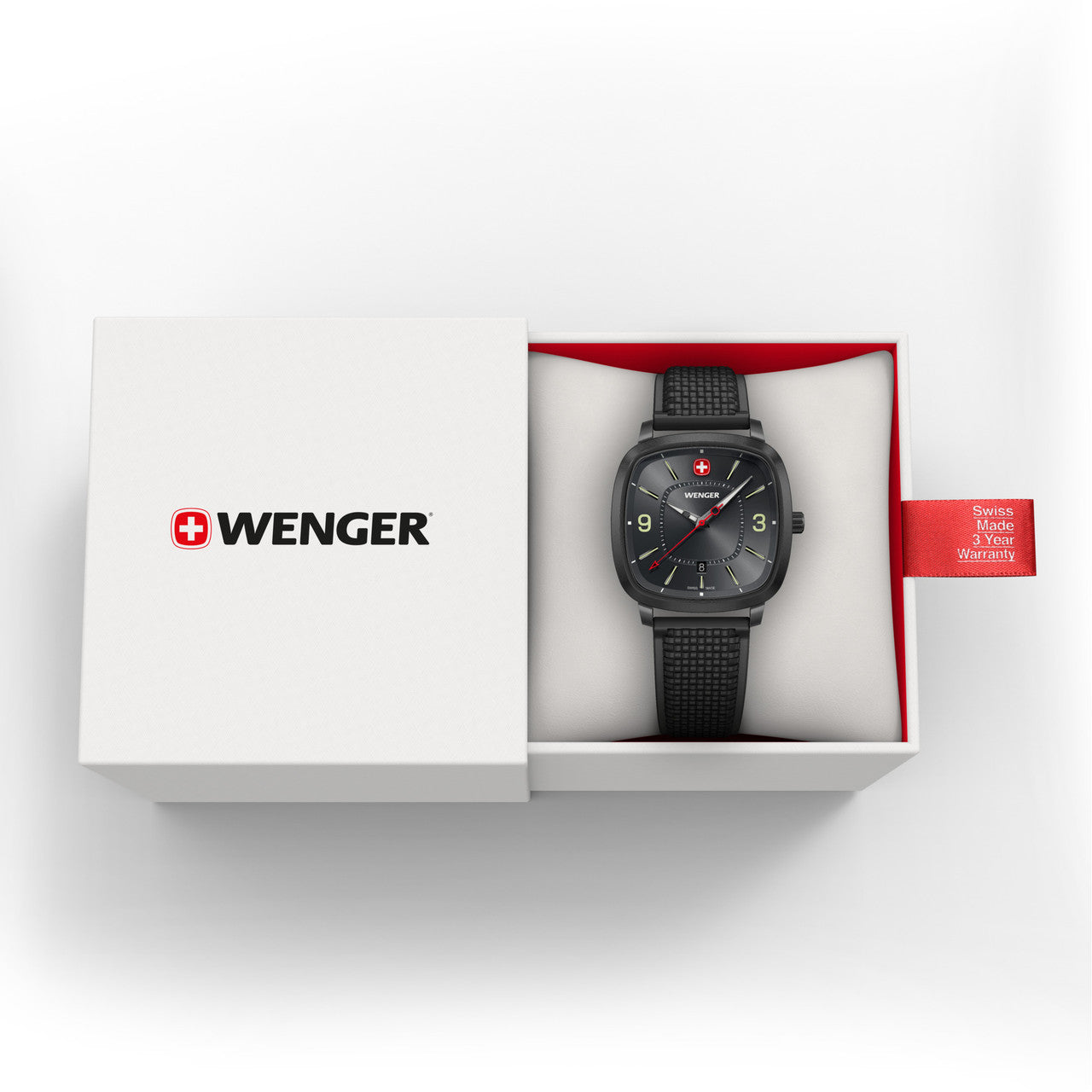 Vintage Sport 37mm, Grey dial, Black Silicone