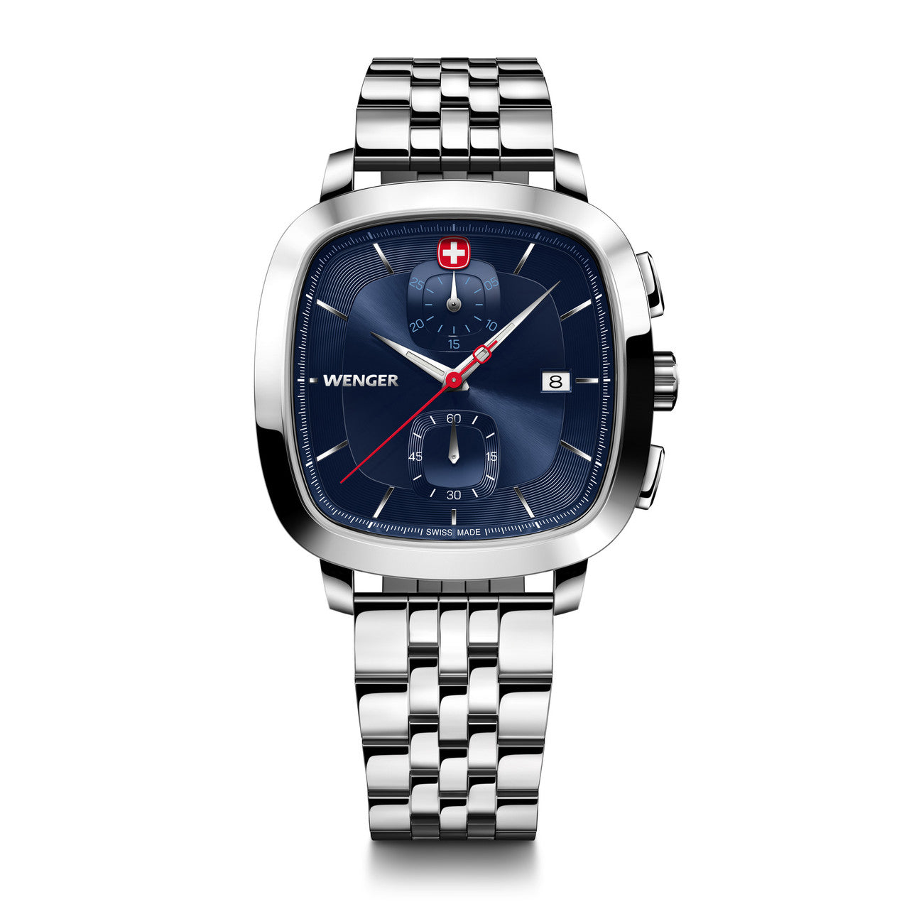 Vintage Classic Chrono 39.5mm, Blue dial, Silver Stainless Steel