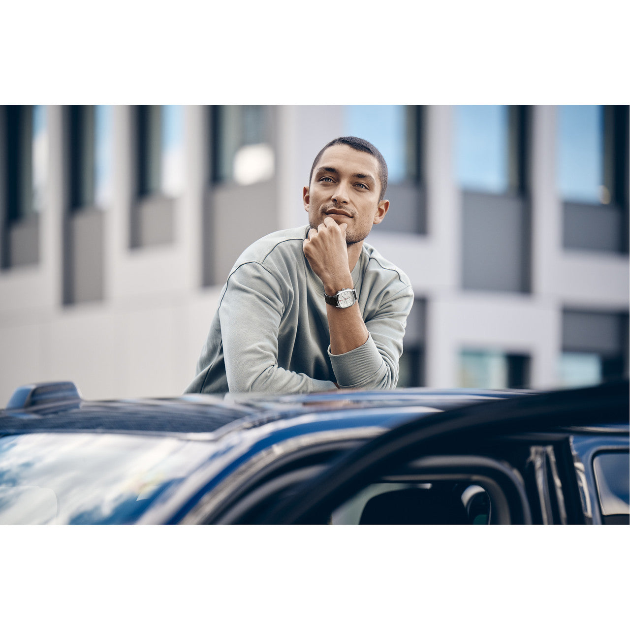 Vintage Classic Chrono 39.5mm, White dial, Black SmartCycle