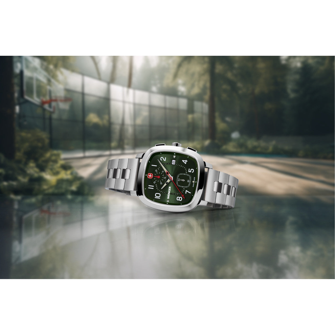 Vintage Sport Chrono 39.5mm, Green dial, Silver Stainless Steel