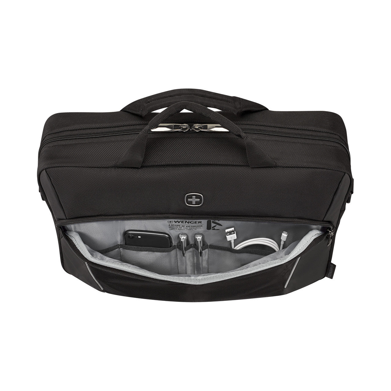 XE Compact 16in Laptop Briefcase with Tablet Pocket Black