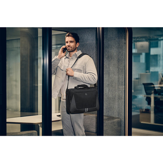 XE Brief 16in Laptop Briefcase with Tablet Pocket Black