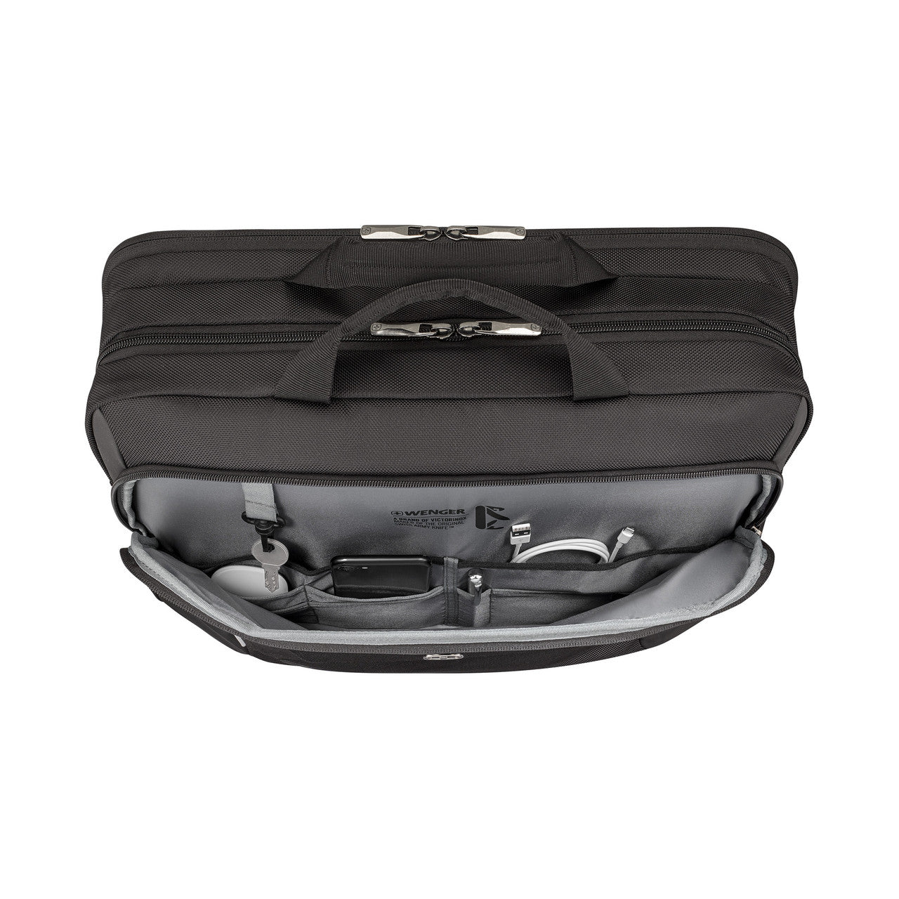 XE Brief 17in Laptop Briefcase with Tablet Pocket Black