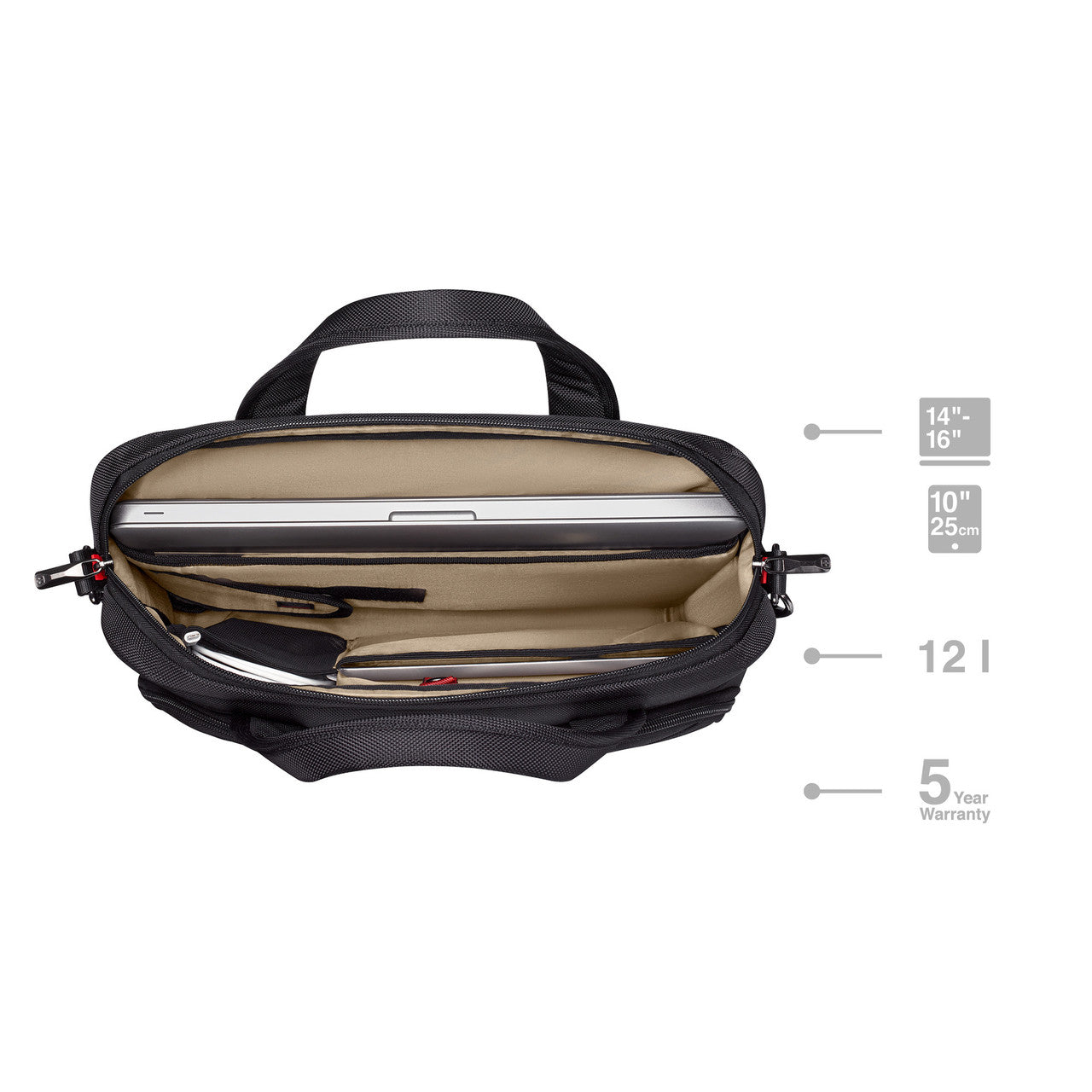 Wenger Icons Altair 14-16in Laptop Brief Black