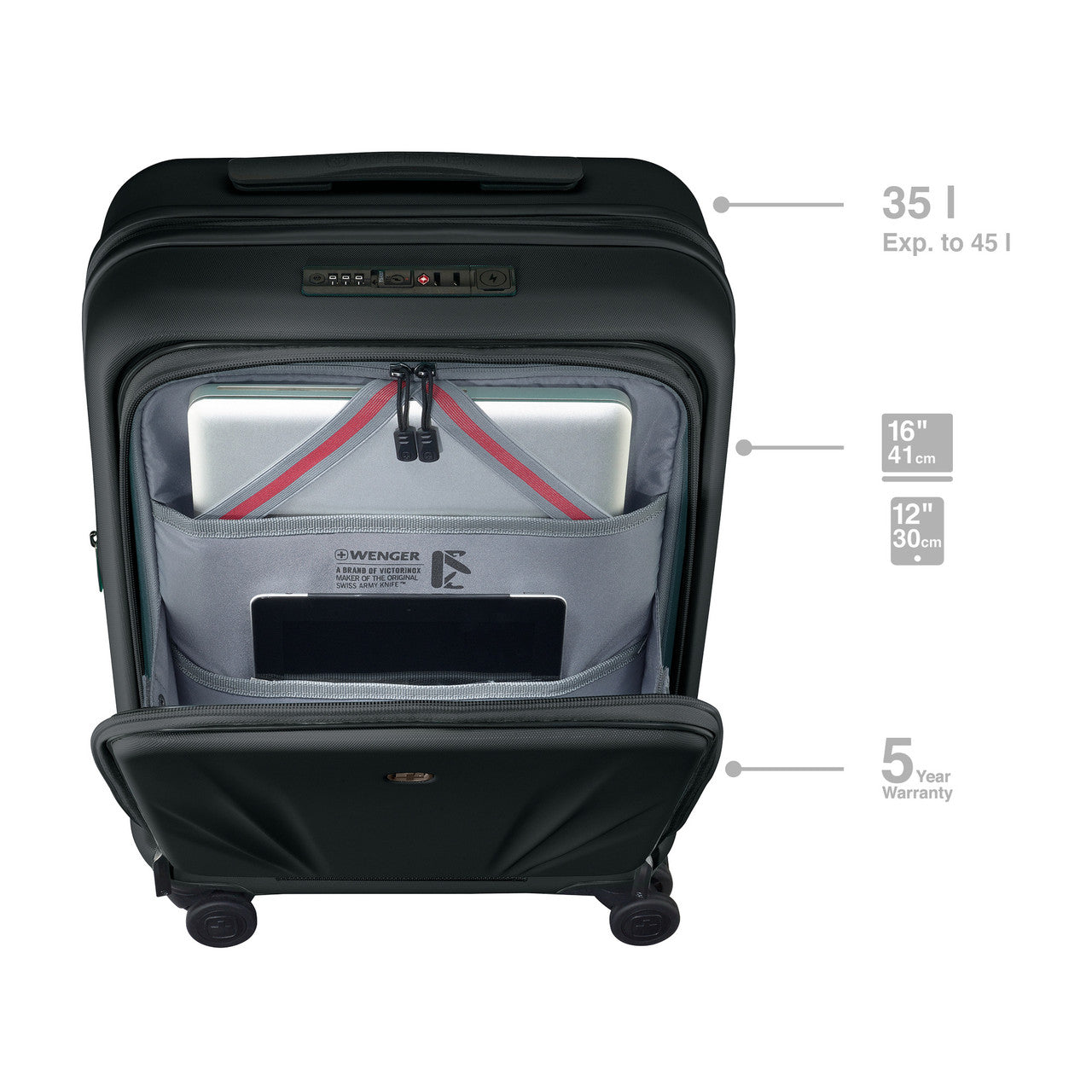 Wenger Skyon 2-Piece Luggage Set (CO & Large) Black