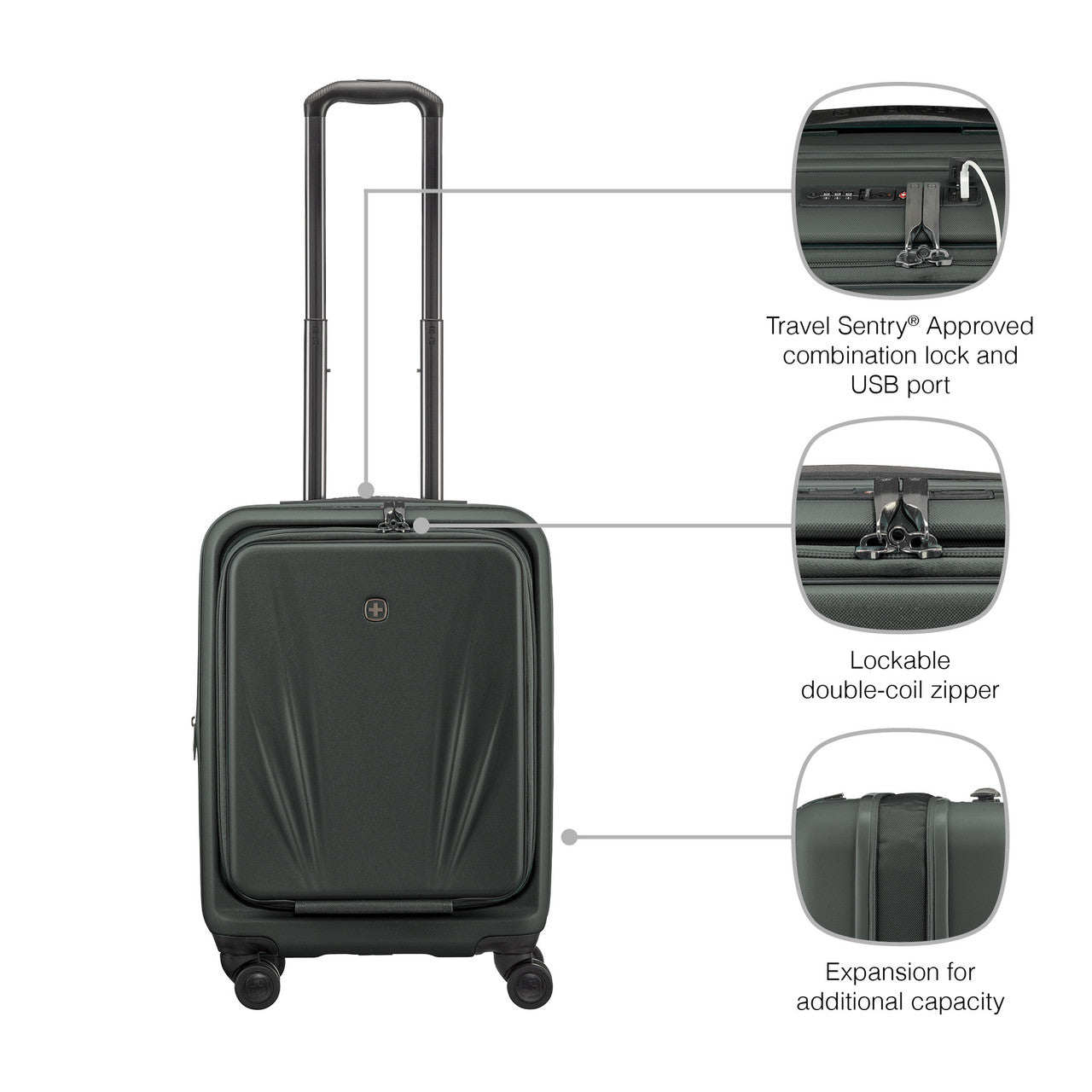 Wenger Skyon 2-Piece Luggage Set (CO & Large)  Antracite