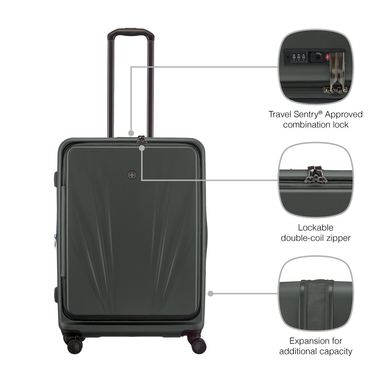 Wenger Skyon 2-Piece Luggage Set (CO & Large)  Antracite