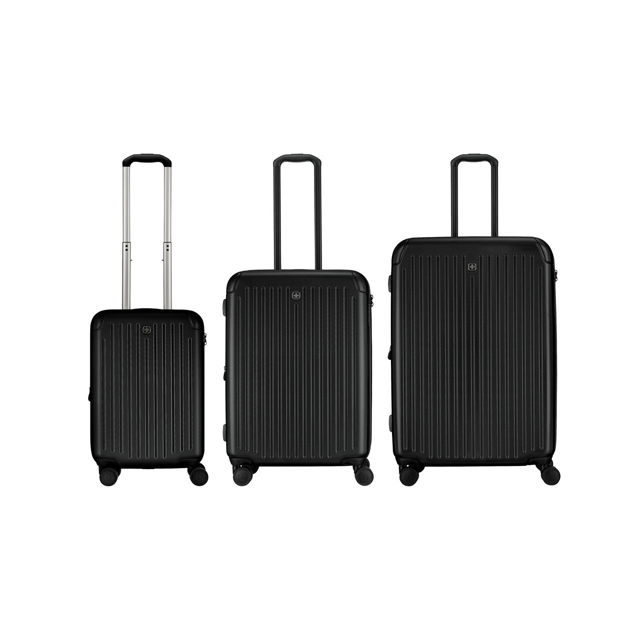 Flyn Pro 3-Piece Luggage Set (CO, Medium, Large) - Black