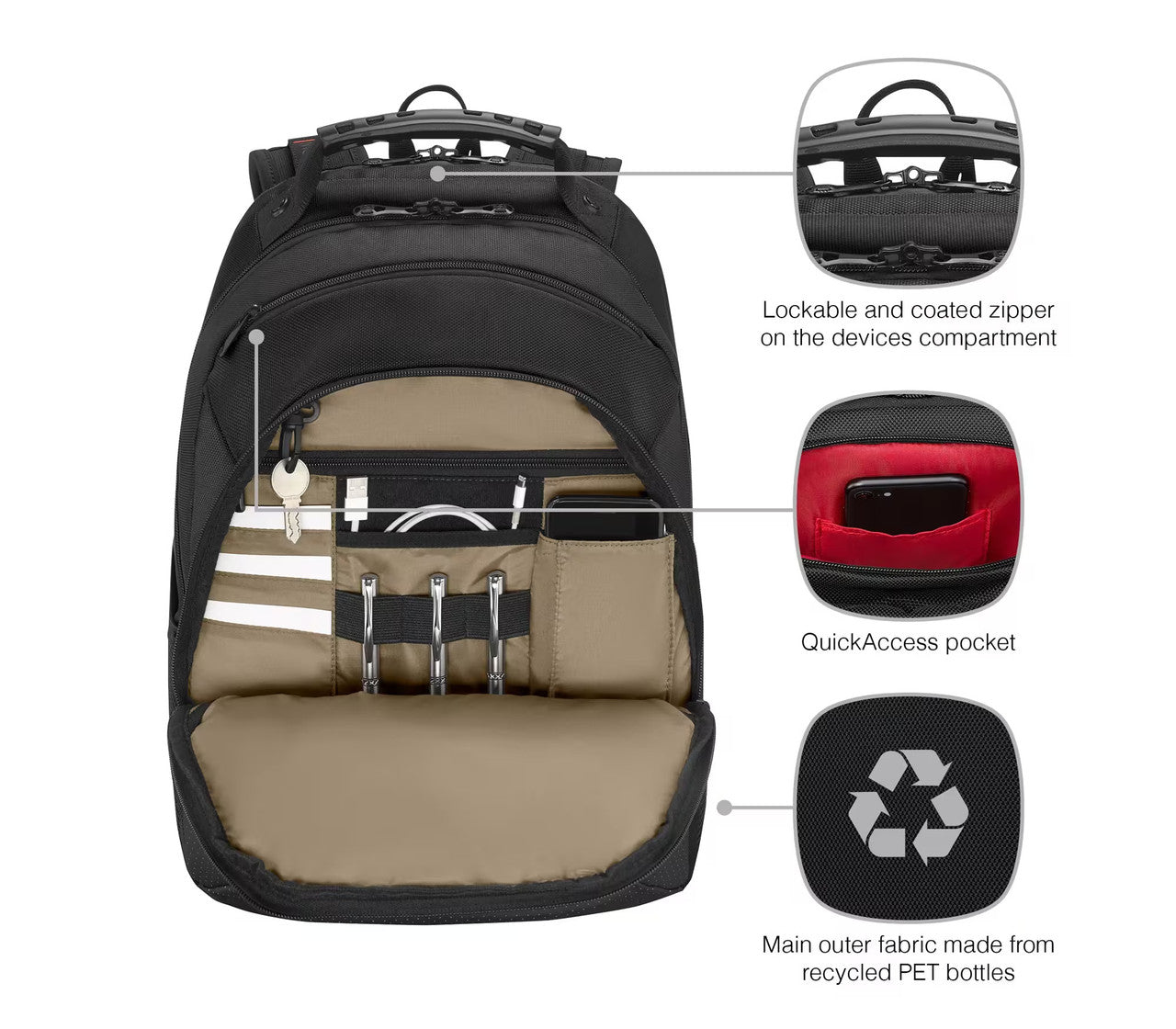 Legacy Black Series Laptop Backpack 16inch