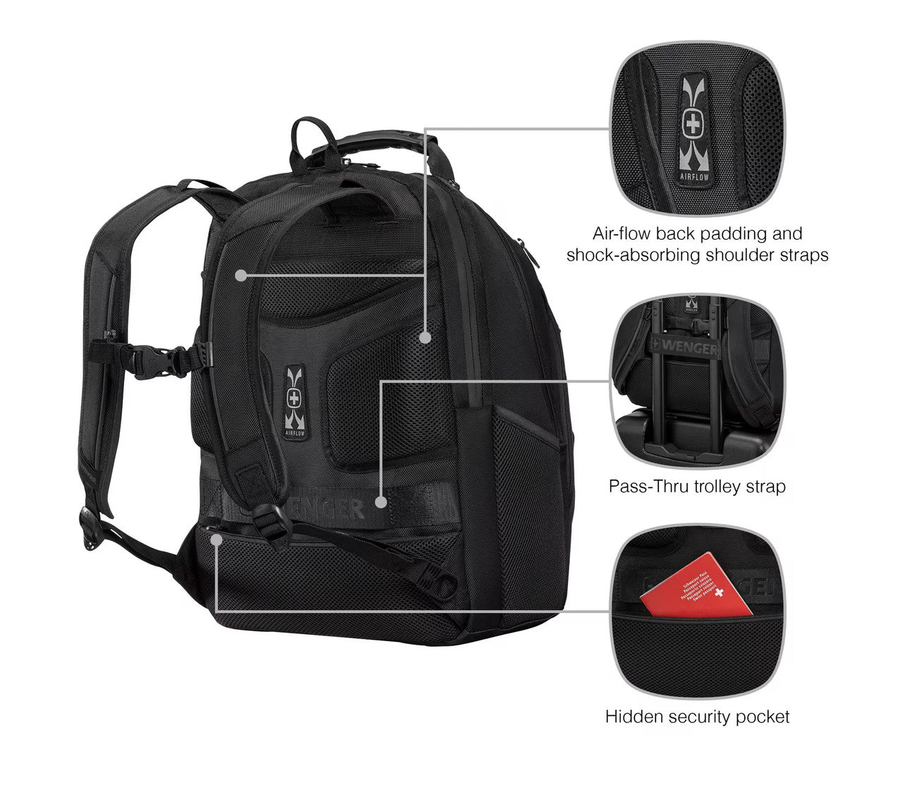 Legacy Black Series Laptop Backpack 16inch