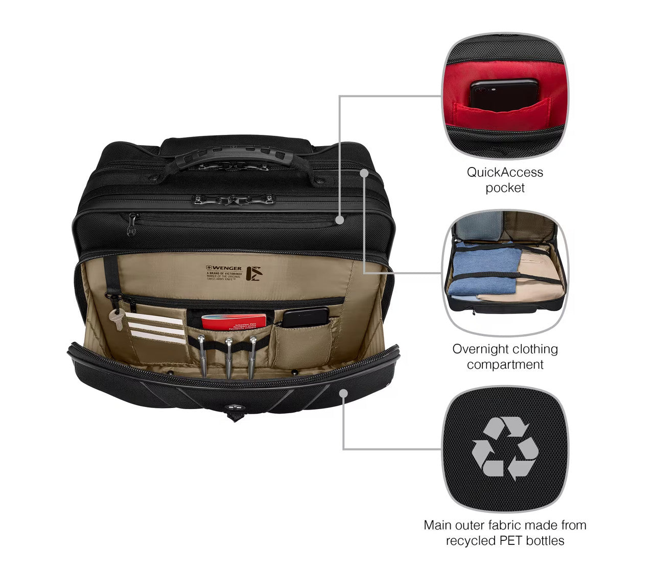 Legacy Black Series Wheeled Laptop Case
