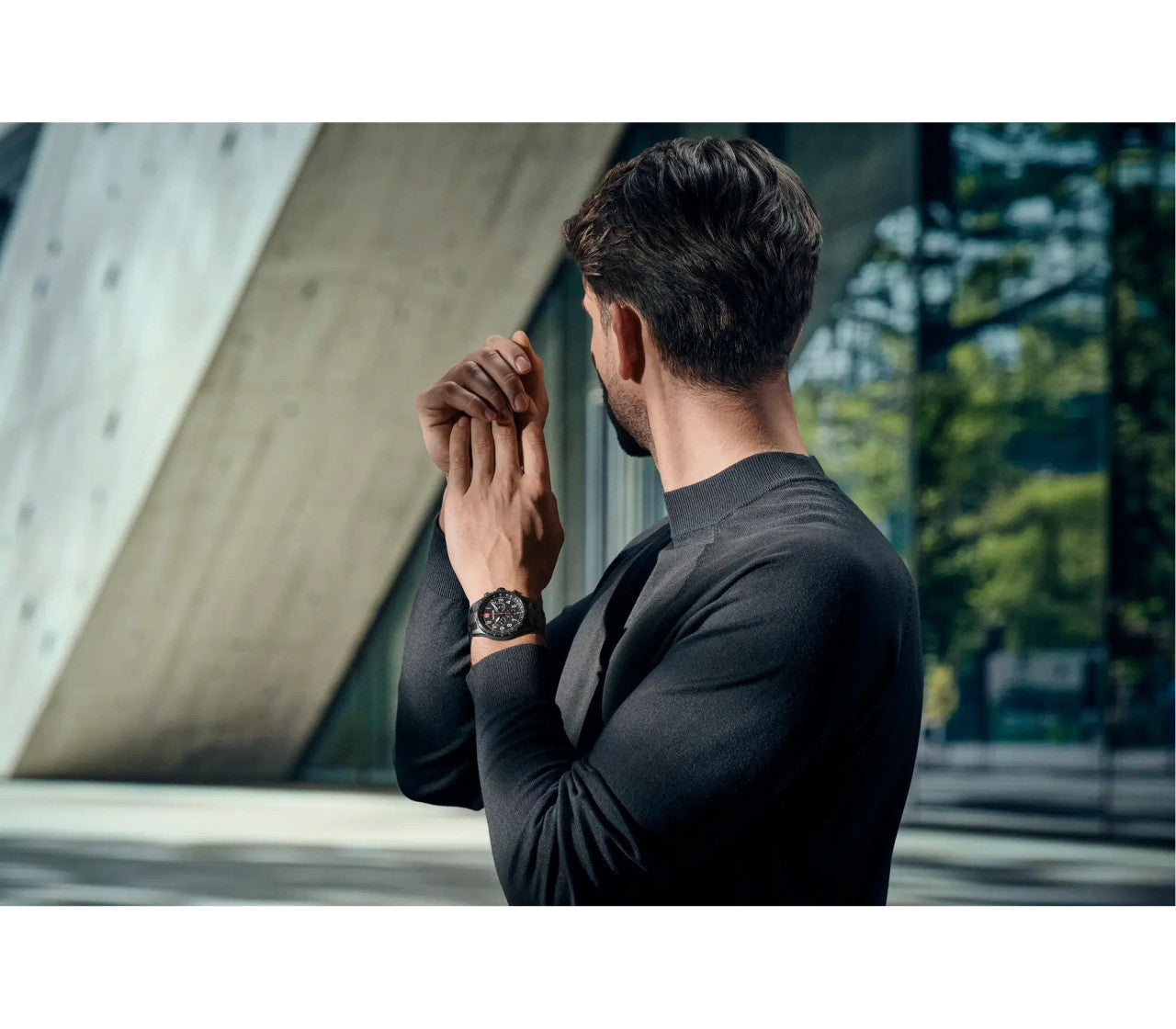 Terragraph Chrono 43mm, Black Dial, Black Stainless Steel