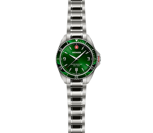 Executive 40mm, Green Dial, Silver Stainless Steel