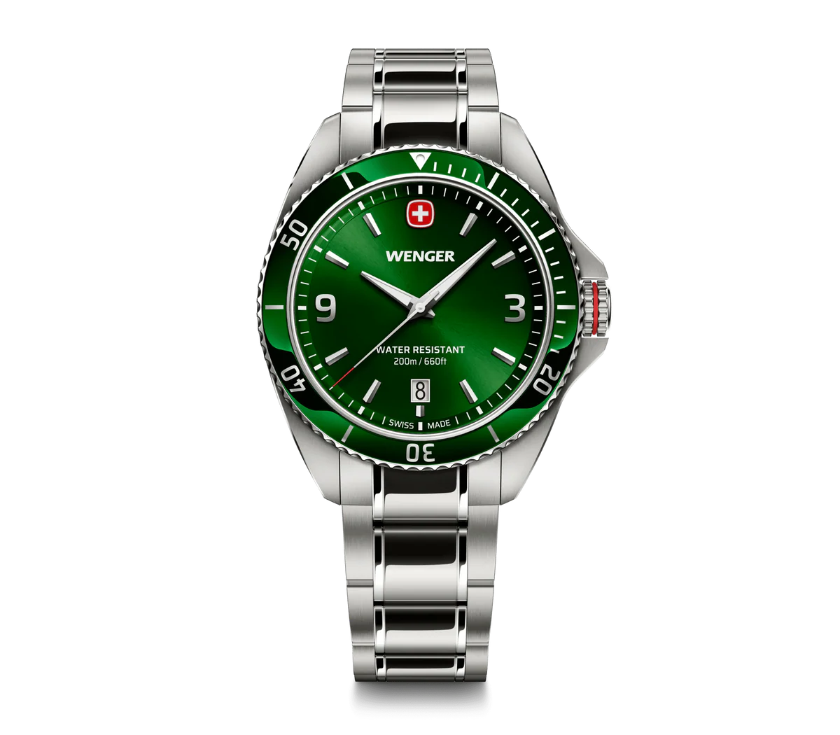 Executive 40mm, Green Dial, Silver Stainless Steel