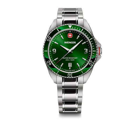 Executive 40mm, Green Dial, Silver Stainless Steel