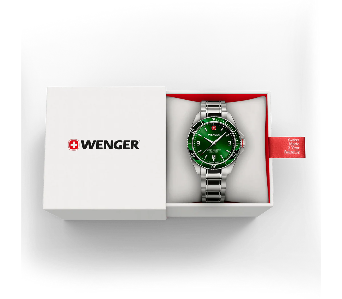 Executive 40mm, Green Dial, Silver Stainless Steel