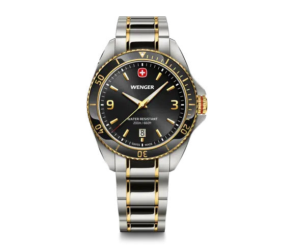 Executive 40mm, Black Dial, Silver/Gold Stainless Steel